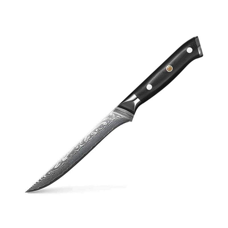 Razor Sharp Damascus Steel 67 Layer Kitchen Fillet Knife Boning Knife with Full Tang Premium G10 Handle