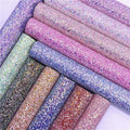 Eco-Friendly Anti-Mildew Chunky Glitter Fabric for Shoes Furniture Gloves Upholstery Home Decor-Soft Comfortable Knitted Backing