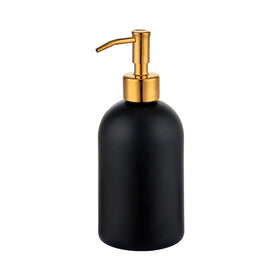 Longan 16oz 12oz Glass Pump Bottle Lotion Wholesale for Liquid Soap Dishes and Dispenser Cleaning Liquid Glass Container