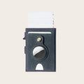 Custom Logo Aluminum Leather Open RFID Short Unisex Credit Card Holder Wallet