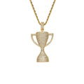CN344  Hip HOp Brass Prong Setting CZ Pendants Necklace Bling Bling Jewelry