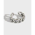 Vintage Silver Jewelry S925 Sterling Silver Chains Style Rings for Women AR1016