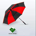 Double People Golf Straight Umbrellas Double Layer with Golf logo 30 Inched Wide 60 Inch 2 People Golf Umbrella