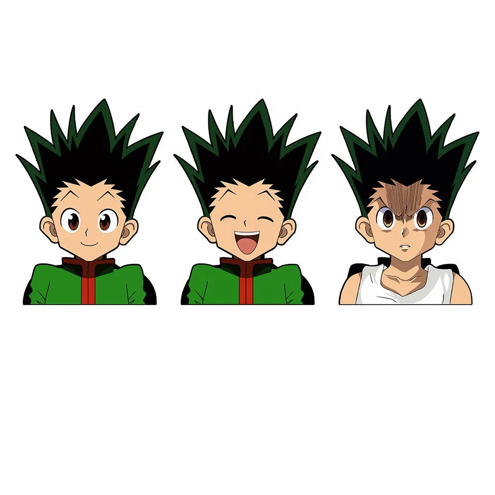 Gon Car Sticker Hunter X Hunter Gon Anime Motion Sticker Peeker Sticker Waterproof Decals for Cars