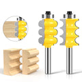 1/2 12 8mm 1/4 Shank Carbide Woodworking Multi Semi Beading Cove Half Round Molding Profile Trimming Router Bit for CNC Machine