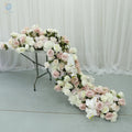 LFB1963-2 Luckygoods Customization Table Flower Runner Design and Stylish Faux Flowers Wedding Decoration