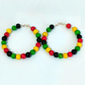 Fashion Trendy Ladies Statement Wood Earrings African Wooden Rasta Earrings for Women Jewelry