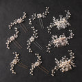 Wedding Hair Clips Hair Accessories Crystal Alloy Bridal Headpieces Women Hair Comb for Christmas Gifts