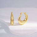 Wholesale Earrings Jewelry Gold Plated Round Plain Huggie 925 Sterling Silver Fine Jewelry Earrings