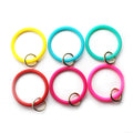 Wholesale Bracelets Bangle Keychain Bracelet Wristbands Keyring Silicone Bangle Keychain