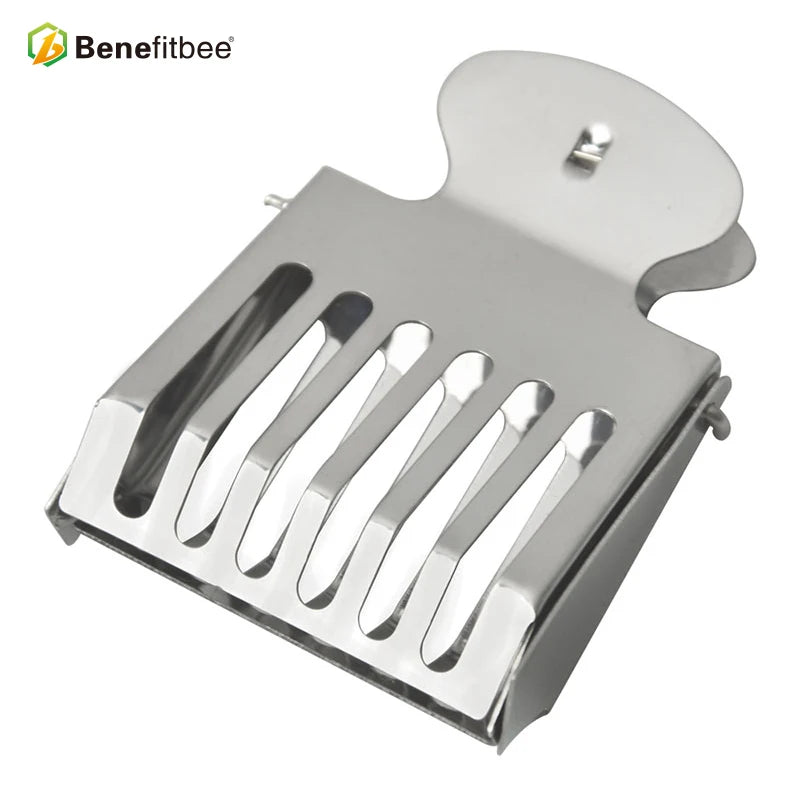 Convenient Binder Clip Type Bee Queen Cage Beekeeping Tool with Stainless Steel