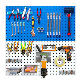 500*400mm0.8mm Heavy Duty Galvanized Steel Pegboard Wall Mounted Tool Organizer Board
