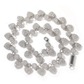 Top Icy Hip Hop Jewelry  Ball & Heart Necklace Iced Out Tennis Necklace Full CZ 18K Gold Plated Heart Chain