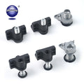 Heavy-Duty Metal Furniture Glide Leveler with T-Nuts Adjustable Legs and External Thread for Living Room Furniture Leveler