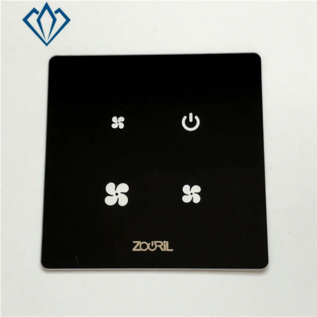 JR Glass Touch Screen Light Switch Glass Panel