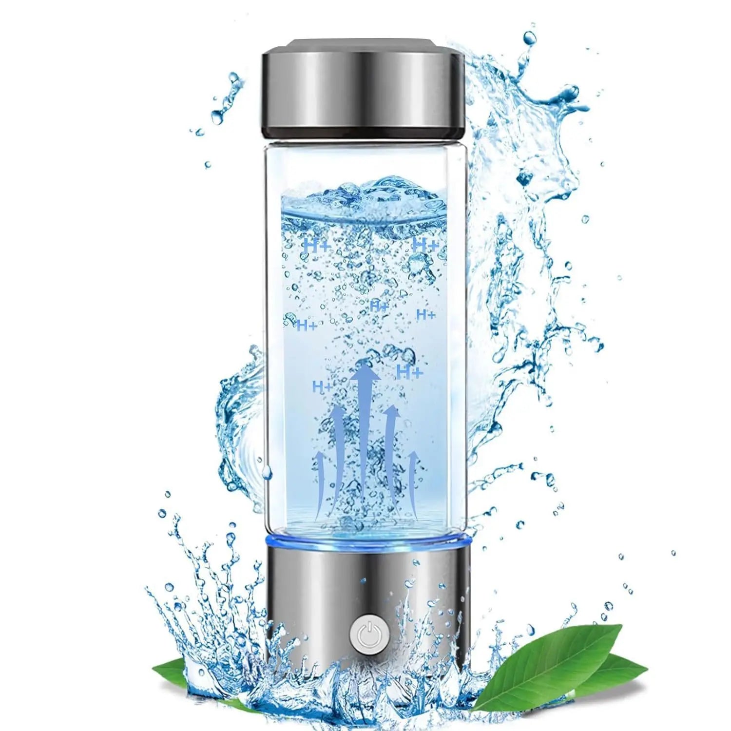 Rechargeable Hydrogen Water Generator Portable Hydrogen Water Ionizer Machine 420ml Hydrogen Water Bottle for Home