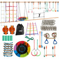 Senkang Outdoor Ninja Warrior Obstacle Course Kit Kids 5+ Years Saucer Swing Customized Color Multi-Material ISO9001 Certified
