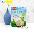 Custom Logo Printed Wholesale Coconut Dry Food Packaging Matte Finish Plastic Stand up Bag with Zipper