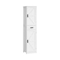 Hot Selling Tall White Modern Design Bathroom Storage Cabinet 6 Adjustable MDF Shelves and Drawer for Bathroom