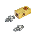 Custom Brass Brake T M10 Line T-Fitting Junction Block Brass Block Cnc Grinding Service Vehicle Part