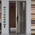 China Top Manufacturer Exterior Front Entry Doors Outside Modern Pivot Villa Wood Residential Exterior Doors
