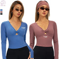 Women's Gym Activewear Long Sleeve Sports Top Sexy Slim Fit Comfortable Workout Quick Dry Lightweight Spandex Plus Size Adults