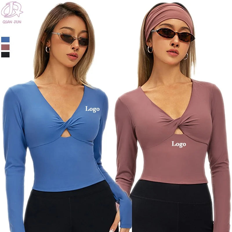 Women's Gym Activewear Long Sleeve Sports Top Sexy Slim Fit Comfortable Workout Quick Dry Lightweight Spandex Plus Size Adults