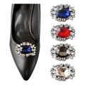 Custom Detachable High Heels Shoe Clips Oval Rhinestone Shoe Buckle for Wedding & Christmas DIY Shoe Decoration Accessories
