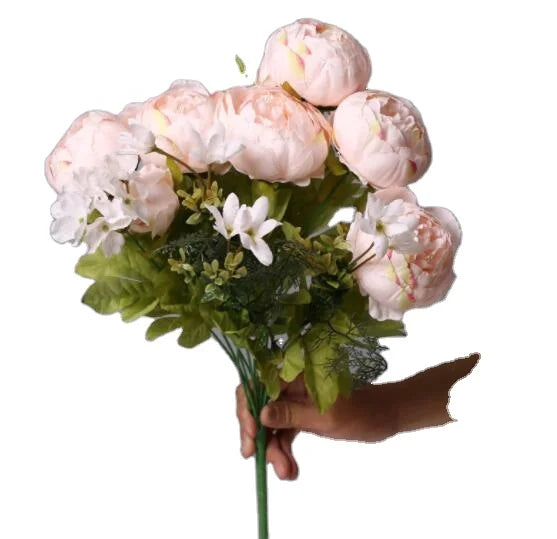SPR Bulk Silk Rose Wedding Back to School Decor Bohemian Style Handmade Long Lasting Flower Centerpieces Bouquet