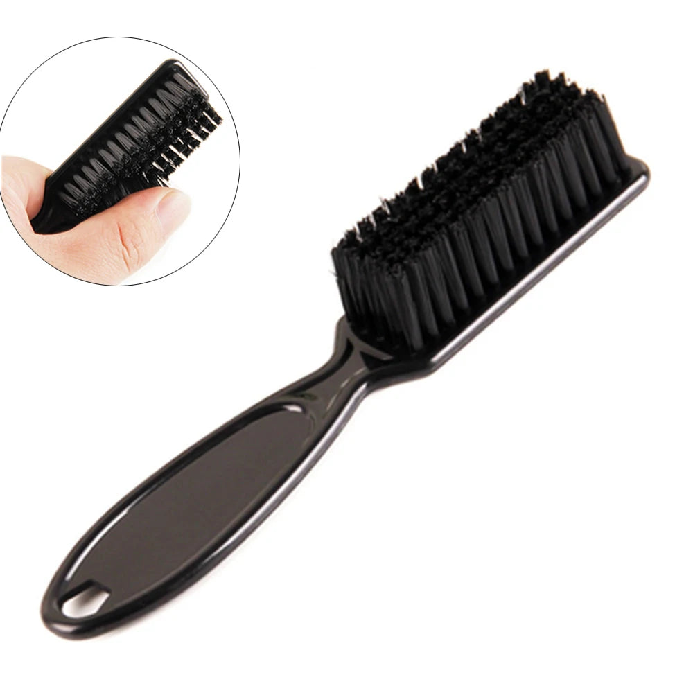 Anti-Static Barber Beard Comb Men's Shaving Brush with Cleaning Brush Hairdressing Tool