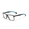 KINGSEVEN Glasses Men TR90 Light Red Temples Design Anti Blue Office Computer Blocking Blue Women Square Eyeglasses Frame 9008A