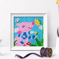 Cartoon Pig Diamond Painting Kits for Kids Butterfly Animal Crystal Painting by Number Kits Best Gift Home Wall Decor
