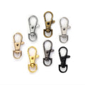 Factory Supply 9 X 37mm 6 Colors Mini Metal Snap Keychains