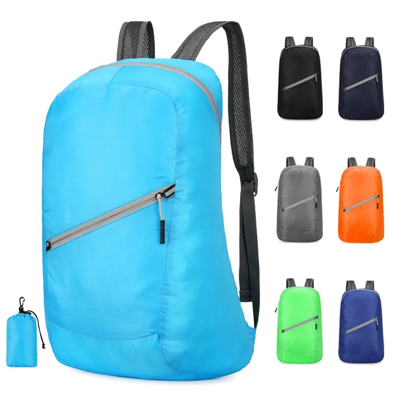2025 Classic Casual Sport Outdoor Folding Travel Backpack Lightweight Waterproof Polyester Storage Backpack