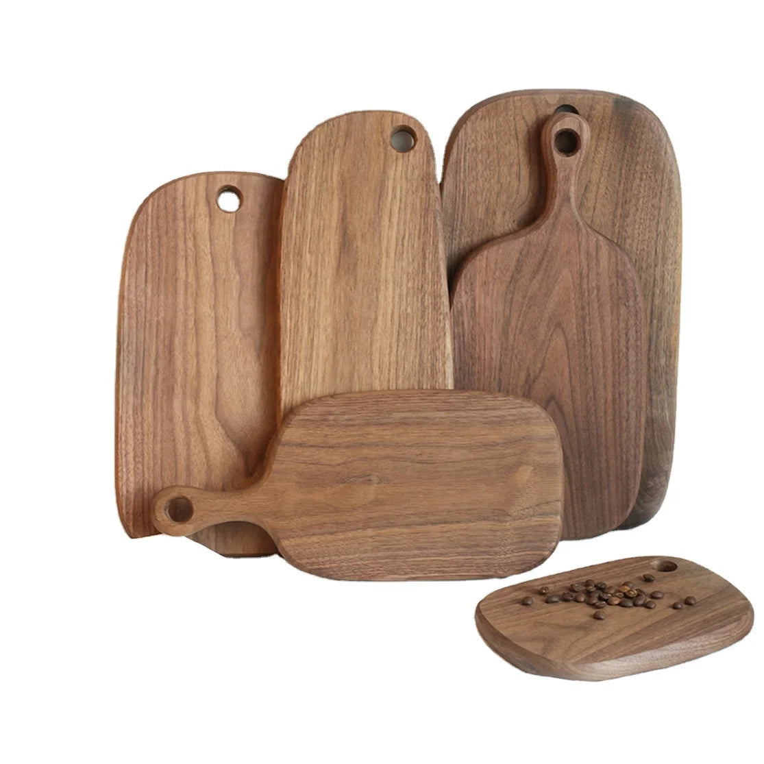 Luxury Whole Wood Solid Wood Handmade Cutting Board Chopping Board Serving Board with Handle for Pizza Bread