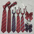 Wholesale Custom Cheap School Design Ties 100% Polyester Women Cravat butterfly Ladies Bow Tie Woven Neckties for Students