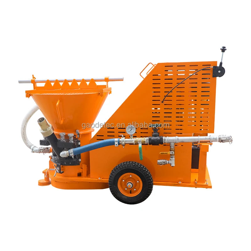 Compact diesel Engine 6m3/h Refractory Dry Gunning Machine for Refractory Installation in Furnaces