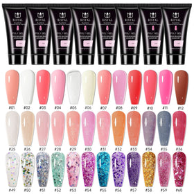 Wholesale Extension Acrylic Poly Nail Gel Set 15ml/30ml Nail Polish UV Gel Finger Quick Building 12 Colors Per Set Poly Gel
