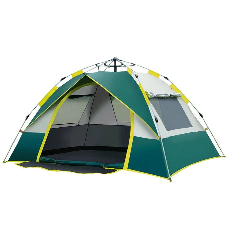 Pop up Family Camping Tent 4 Person Portable Instant Tent Automatic Tents Waterproof Windproof for Outdoor Hiking