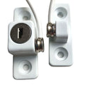 Zinc Alloy Modern Hotel Latch Security Protection Window Safety Lock Door Hardware Stainless Steel Cable Easy Installation Die