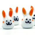 Ready to Ship Handmade Murano Lampwork Miniature Easter Glass Bunny Rabbit Figurines