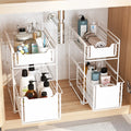 Kitchen Storage Pull Out Metal Sliding Shelf Cabinet Spice Bottle Rack Stand Container Under the Sink Rack for Drawer Organizer