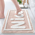 Home Absorbent Plush Thickened Non-Slip Tufted Floor Mats Polyester Bath Mat for Bathroom