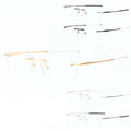 YTSFL33113 2024 Top Designer Brand Gold Alloy Eyewear Eyeglasses Shades Computer Glasses Frame for Women Optical Rimless Glasses