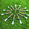 Bamboo American Flag Golf Tees 70mm 83mm Bamboo Golf Tees Golf Ball Holder Training Practice Tees