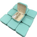 Blue Travel Jewelry Box Organizer Jewelry Box Women Gift Pu Jewelry Box