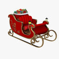 Customized Giant Reindeer Sleigh Statues/fiberglass Christmas Sleigh Life Size Santa Claus