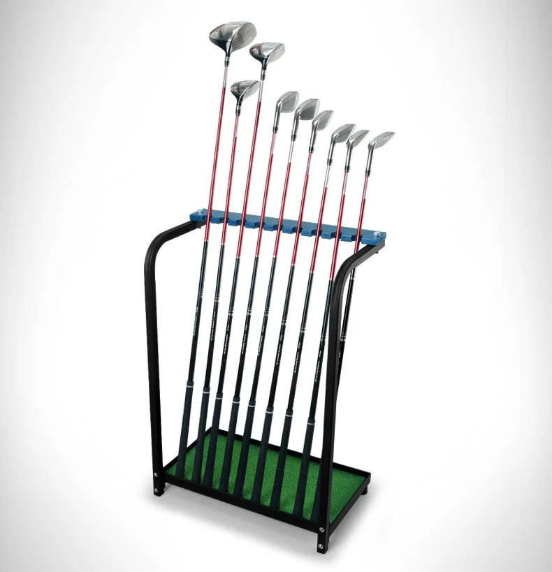 Acrylic Golf Club Organizer Golf Putter Stand Holder Metal Golf Club Display Rack