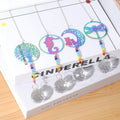 Crystal Suncatcher Sun and Moon Crystals Prism Rainbow Sun Catcher Garden Decoration Hanging for Wedding Decorate