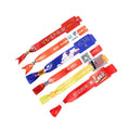 2025 Festival Fabric Bracelet Woven Wristband With One Time Use Closure for Events Polyesters Lanyard